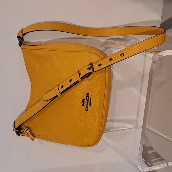 NEW Crossbody Ellie File Bag (Mustard Yellow) - COACH - Picture 7 of 12